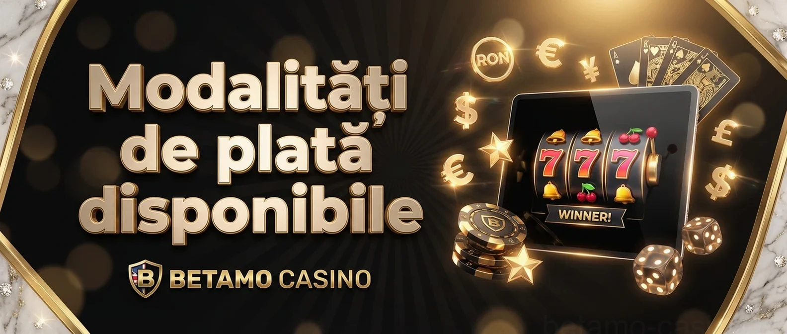 Modalități de plată disponibile